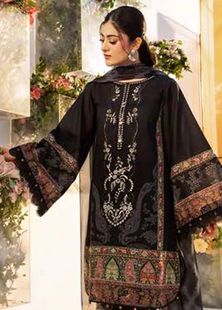M Basics by Maria B Printed Lawn Suit Unstitched 3 Piece MB25BL D-3A - Summer Collection