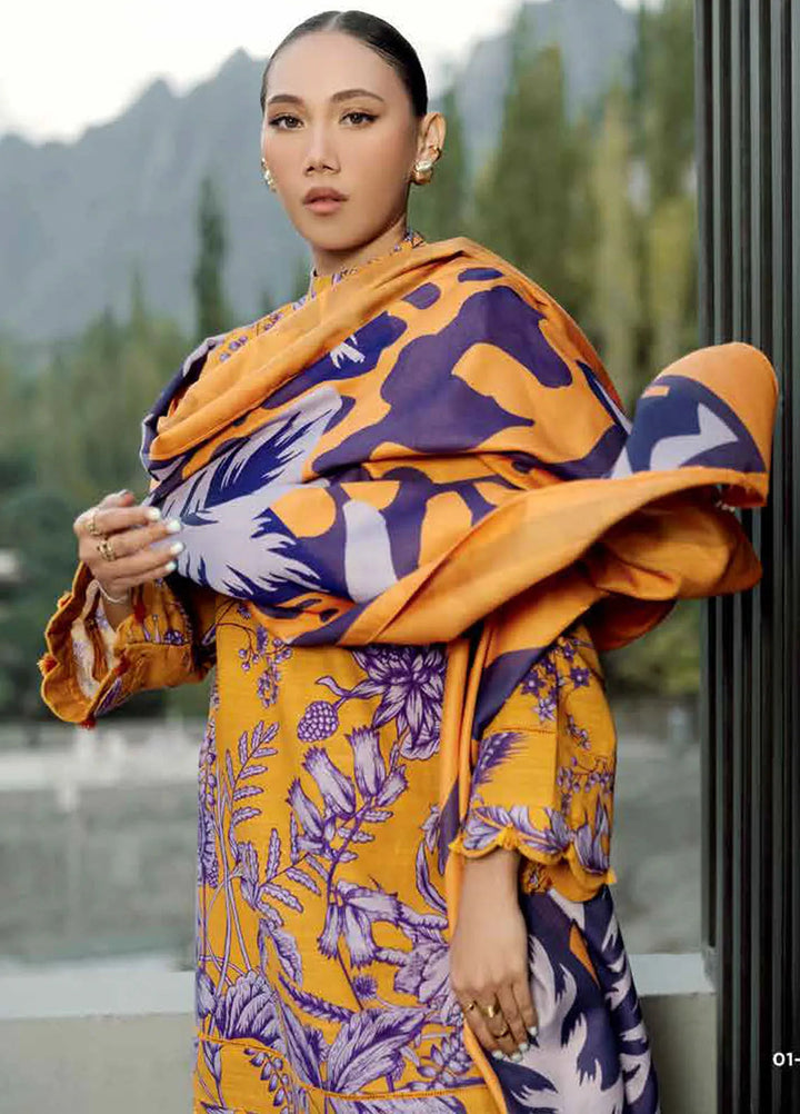 M Basics by Maria B Printed Khaddar Suits Unstitched 3 Piece MB24MB D-01 A - Winter Collection