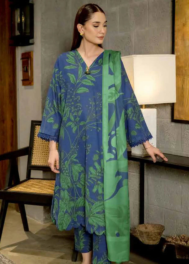 M Basics by Maria B Printed Khaddar Suits Unstitched 3 Piece MB24MB D-01 B - Winter Collection