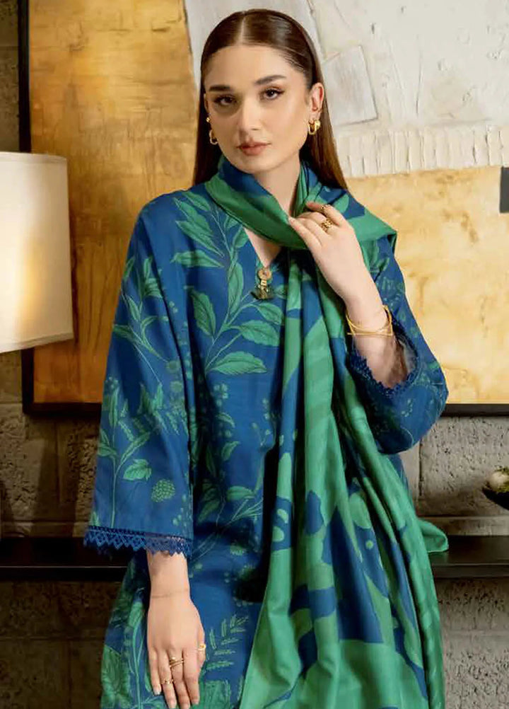 M Basics by Maria B Printed Khaddar Suits Unstitched 3 Piece MB24MB D-01 B - Winter Collection