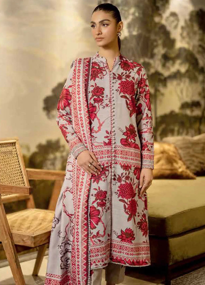 M Basics by Maria B Printed Khaddar Suits Unstitched 3 Piece MB24MB D-03 A - Winter Collection