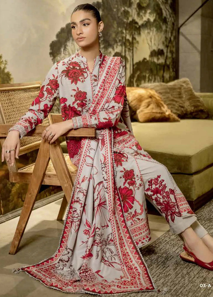 M Basics by Maria B Printed Khaddar Suits Unstitched 3 Piece MB24MB D-03 A - Winter Collection