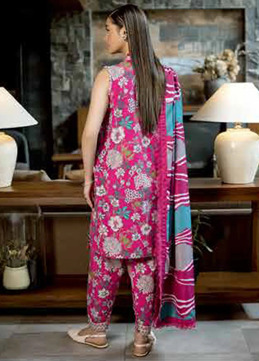 Minor Defect - M Basics by Maria B Printed Khaddar Suits Unstitched 3 Piece MB24MB D-04 A - Winter Collection