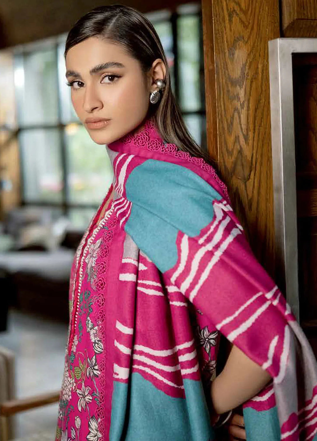 Minor Defect - M Basics by Maria B Printed Khaddar Suits Unstitched 3 Piece MB24MB D-04 A - Winter Collection
