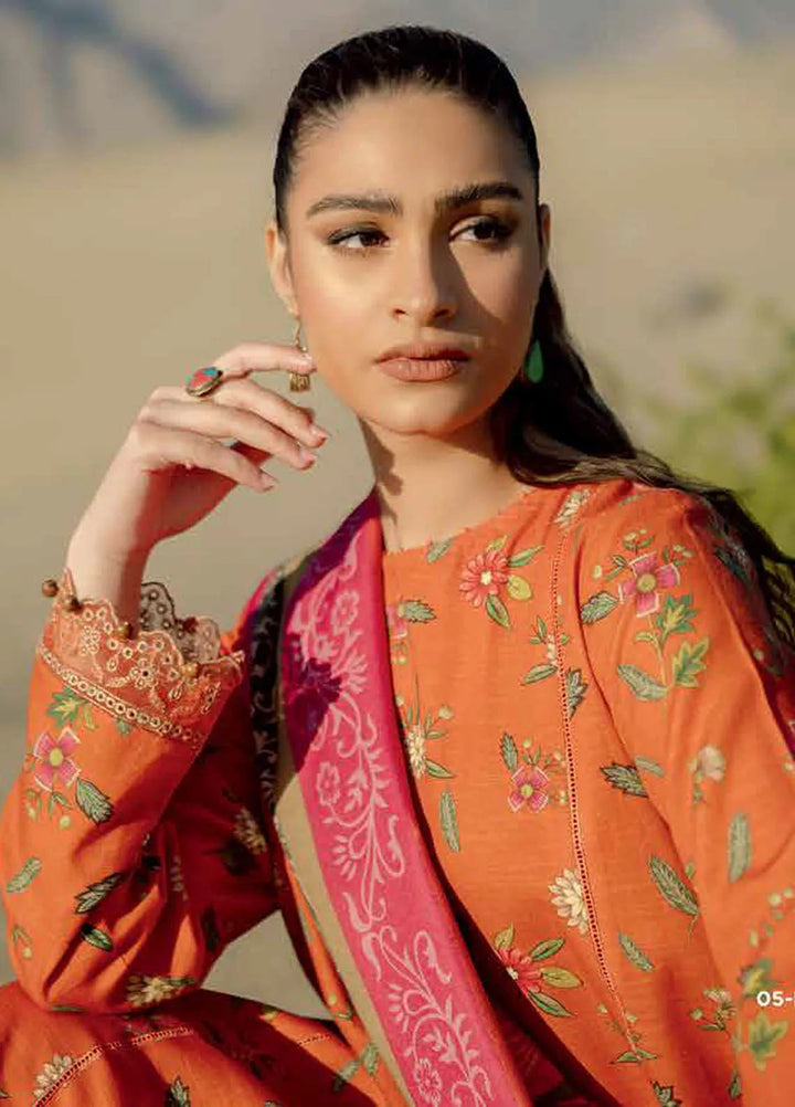 M Basics by Maria B Printed Khaddar Suits Unstitched 3 Piece MB24MB D-05 B - Winter Collection