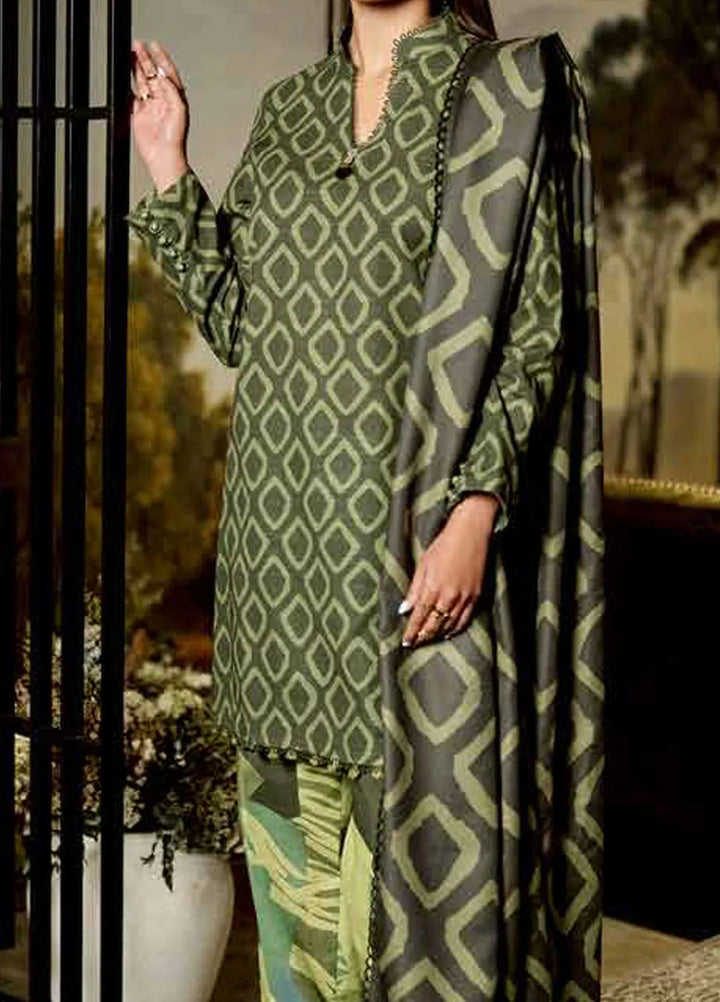M Basics by Maria B Printed Khaddar Suits Unstitched 3 Piece MB24MB D-06 A - Winter Collection