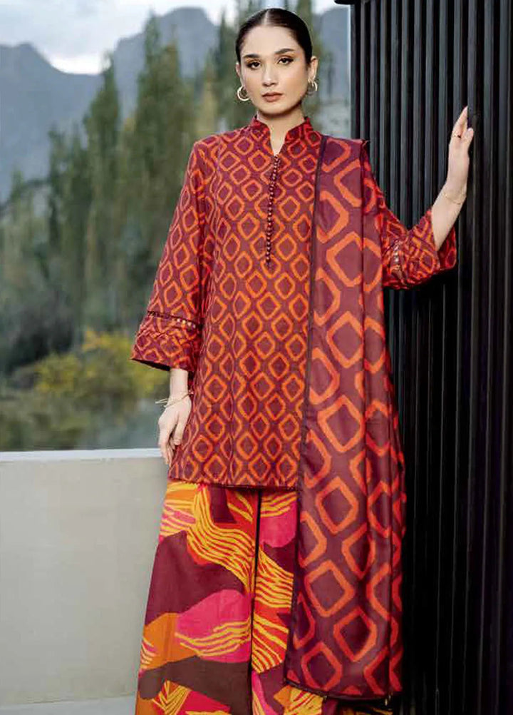 M Basics by Maria B Printed Khaddar Suits Unstitched 3 Piece MB24MB D-06 B - Winter Collection