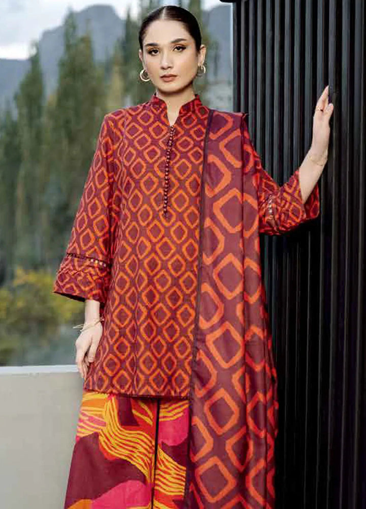M Basics by Maria B Printed Khaddar Suits Unstitched 3 Piece MB24MB D-06 B - Winter Collection