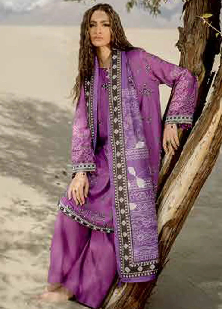 M Basics by Maria B Printed Linen Suits Unstitched 3 Piece MB24MB D-07 B - Winter Collection