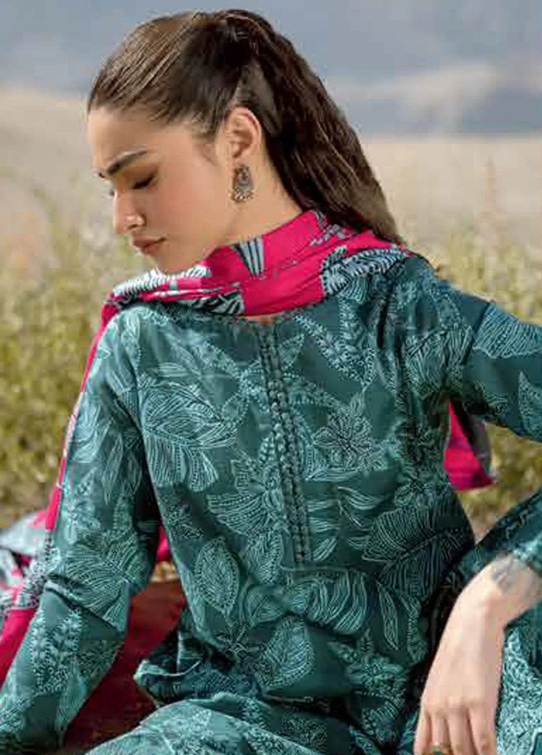 M Basics by Maria B Printed Khaddar Suits Unstitched 3 Piece MB24MB D-09 A - Winter Collection