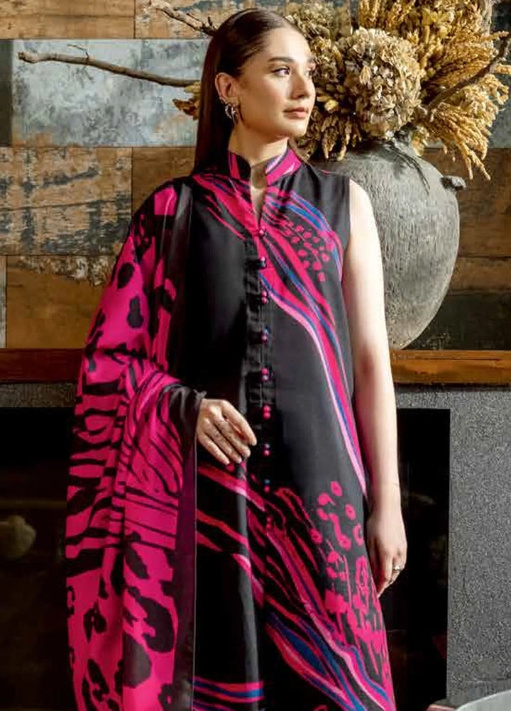 M Basics by Maria B Printed Khaddar Suits Unstitched 3 Piece MB24MB D-10 B - Winter Collection