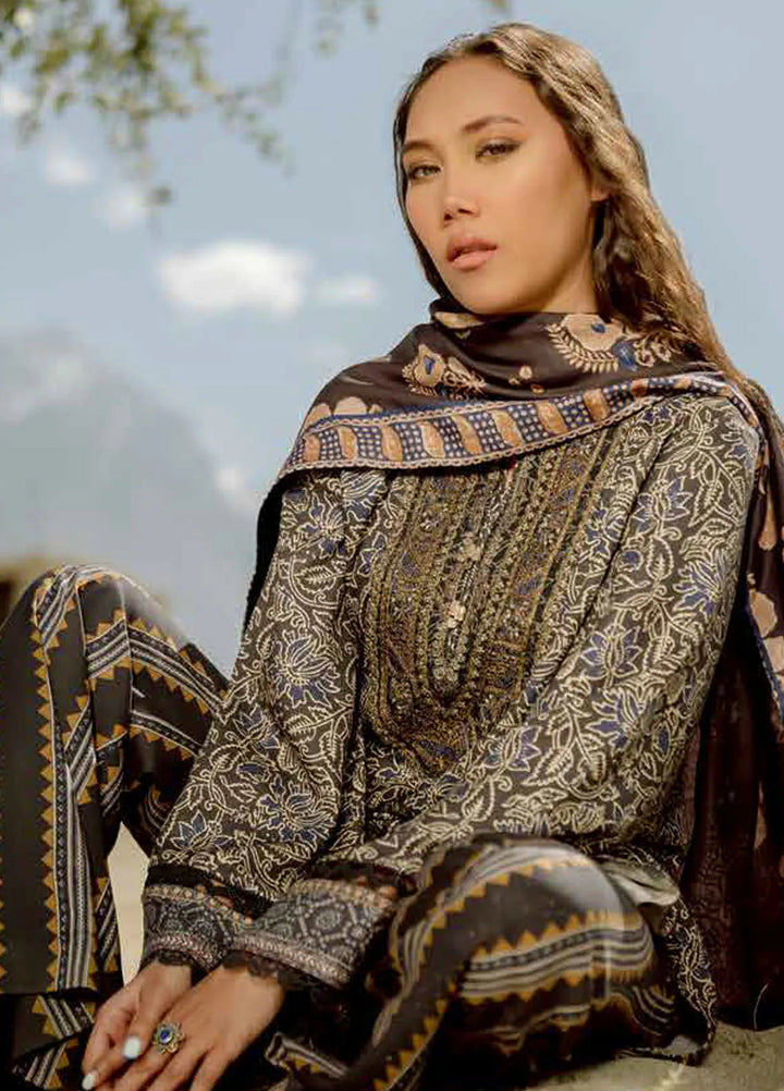 M Basics by Maria B Printed Marina Suits Unstitched 3 Piece MB24MB D-11 A - Winter Collection