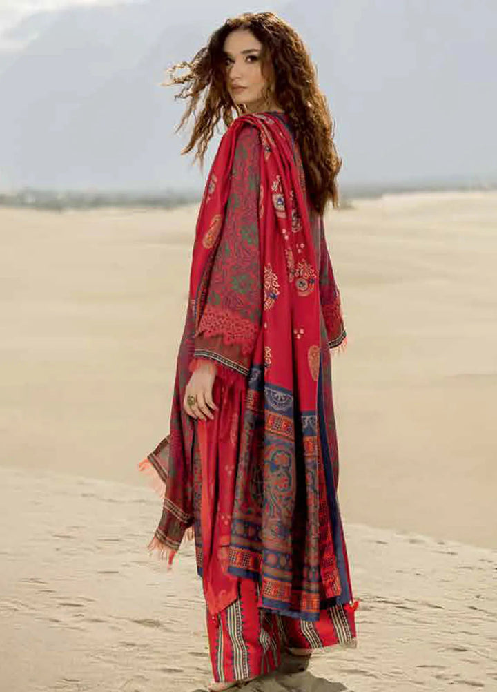 M Basics by Maria B Printed Marina Suits Unstitched 3 Piece MB24MB D-11 B - Winter Collection
