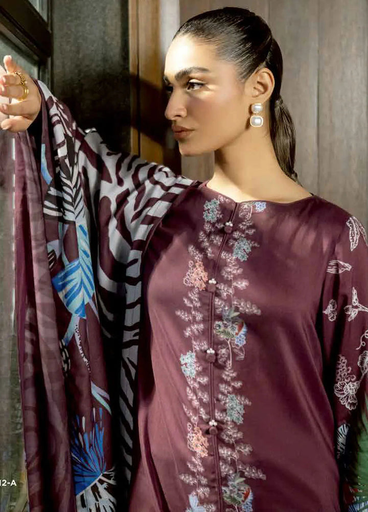 M Basics by Maria B Printed Linen Suits Unstitched 3 Piece MB24MB D-12 A - Winter Collection