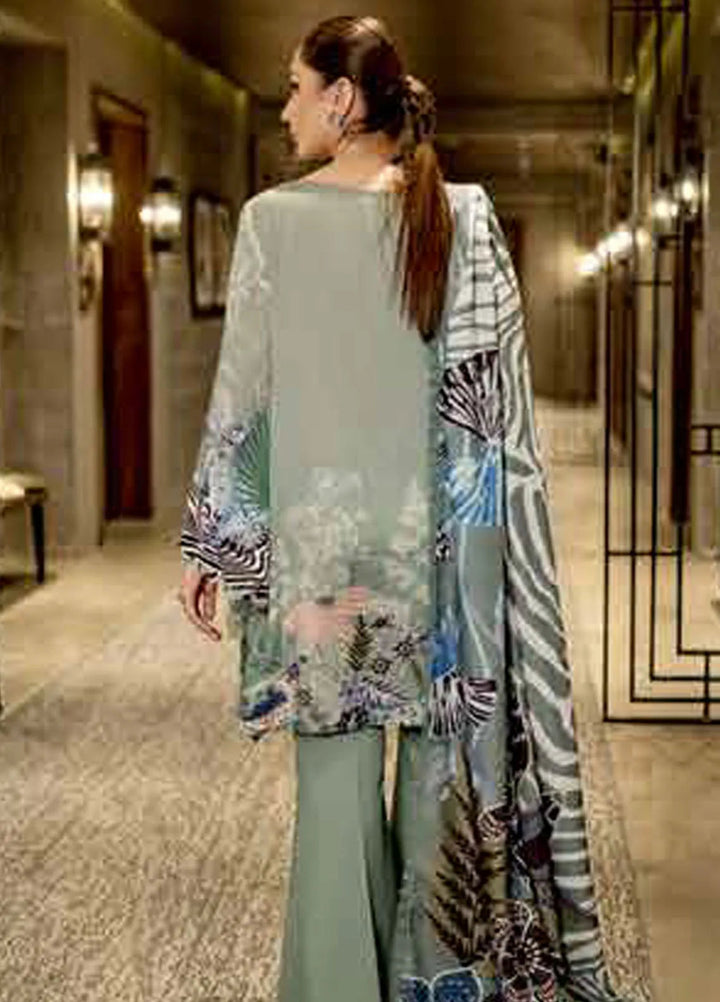 M Basics by Maria B Printed Linen Suits Unstitched 3 Piece MB24MB D-12 B - Winter Collection