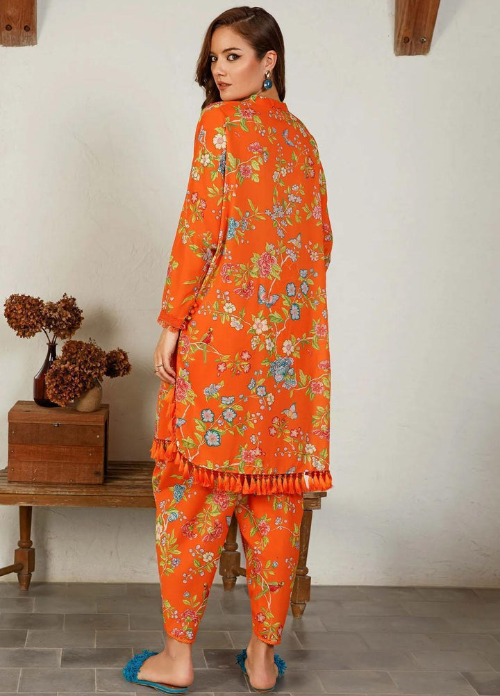 M Basics By Maria B Printed Lawn  Unstitched Kurties MB23MB 1-A - Spring / Summer Collection