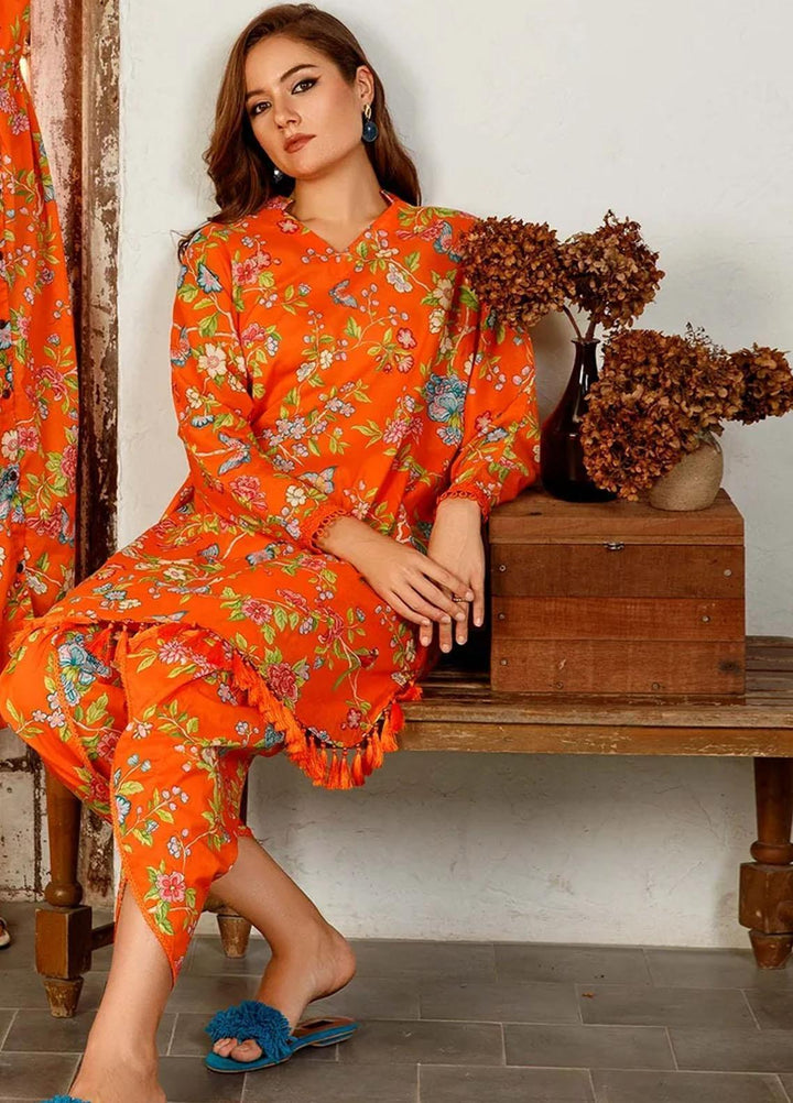 M Basics By Maria B Printed Lawn  Unstitched Kurties MB23MB 1-A - Spring / Summer Collection