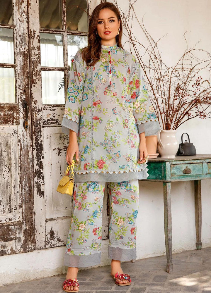 M Basics By Maria B Printed Lawn  Unstitched Kurties MB23MB 1-B - Spring / Summer Collection