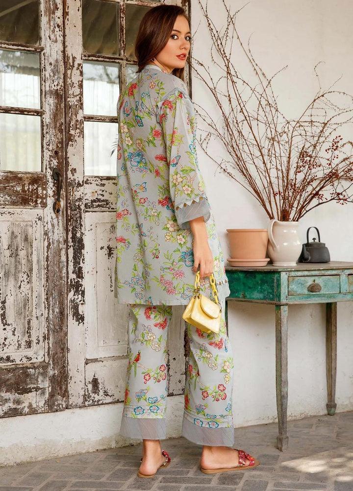 M Basics By Maria B Printed Lawn  Unstitched Kurties MB23MB 1-B - Spring / Summer Collection
