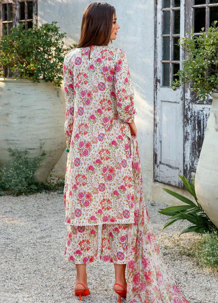 M Basics By Maria B Embroidered Lawn Suits Unstitched 3 Piece MB23MB 10-A - Spring / Summer Collection