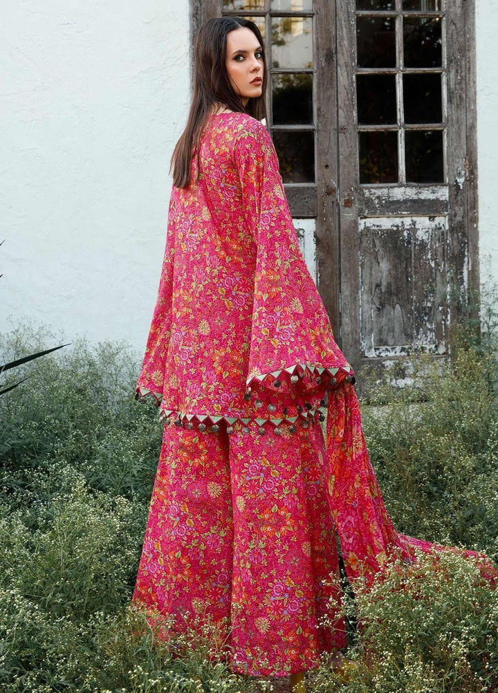M Basics By Maria B Embroidered Lawn Suits Unstitched 3 Piece MB23MB 10-B - Spring / Summer Collection