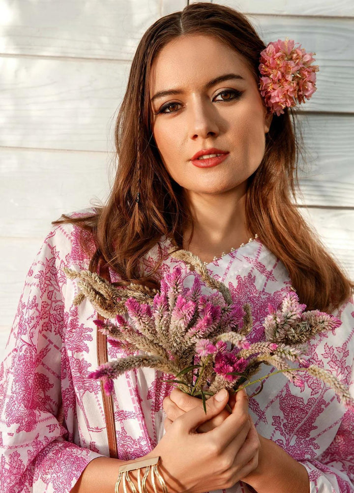 M Basics By Maria B Printed Lawn  Unstitched Kurties MB23MB 2-B - Spring / Summer Collection