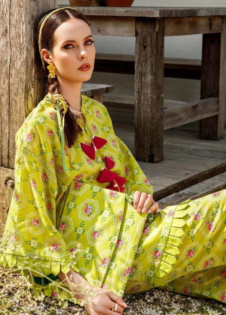 M Basics By Maria B Printed Lawn  Unstitched Kurties MB23MB 4-B - Spring / Summer Collection