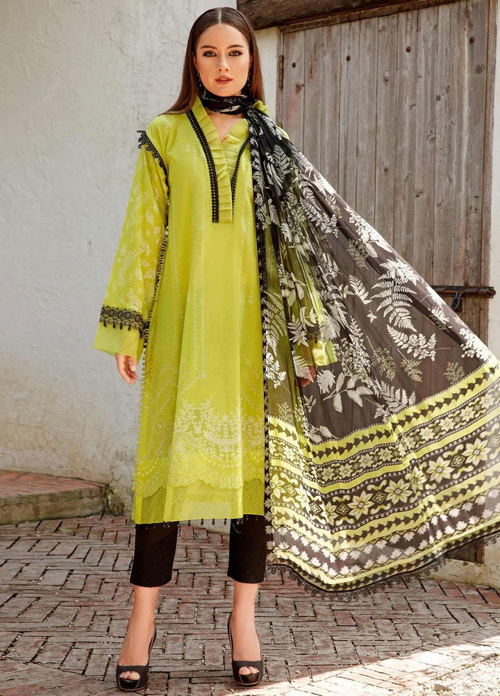M Basics By Maria B Embroidered Lawn Suits Unstitched 2 Piece MB23MB 7-A - Spring / Summer Collection