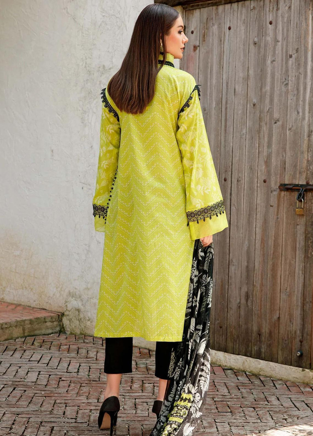 M Basics By Maria B Embroidered Lawn Suits Unstitched 2 Piece MB23MB 7-A - Spring / Summer Collection