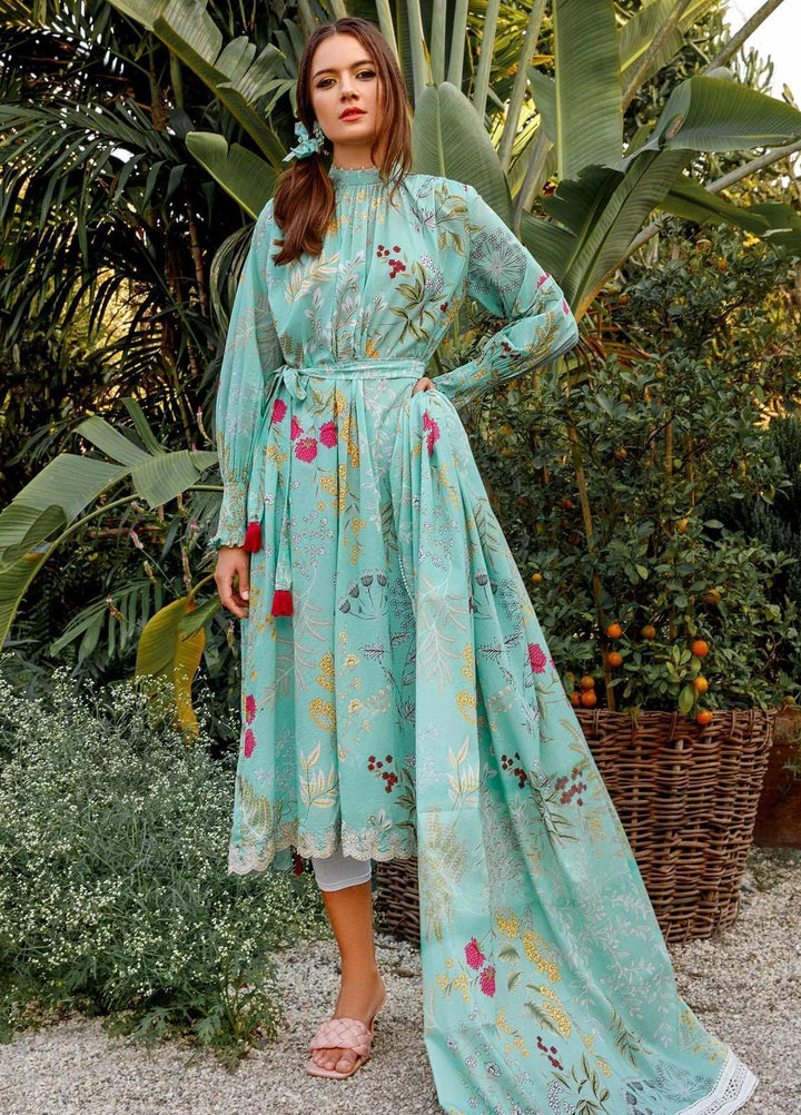 M Basics By Maria B Embroidered Lawn Suits Unstitched 2 Piece MB23MB 9-A - Spring / Summer Collection