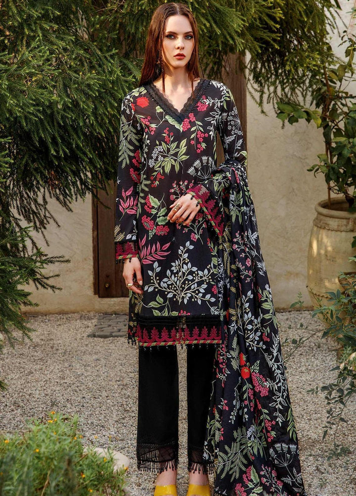 M Basics By Maria B Embroidered Lawn Suits Unstitched 2 Piece MB23MB 9-B - Spring / Summer Collection