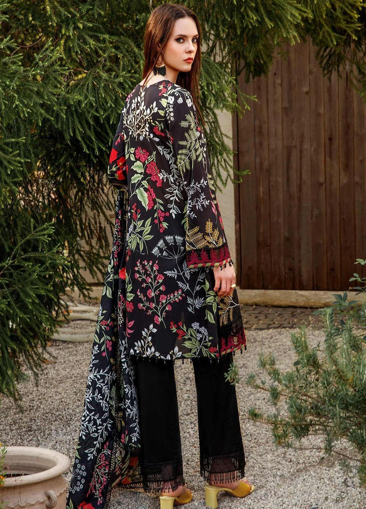 M Basics By Maria B Embroidered Lawn Suits Unstitched 2 Piece MB23MB 9-B - Spring / Summer Collection