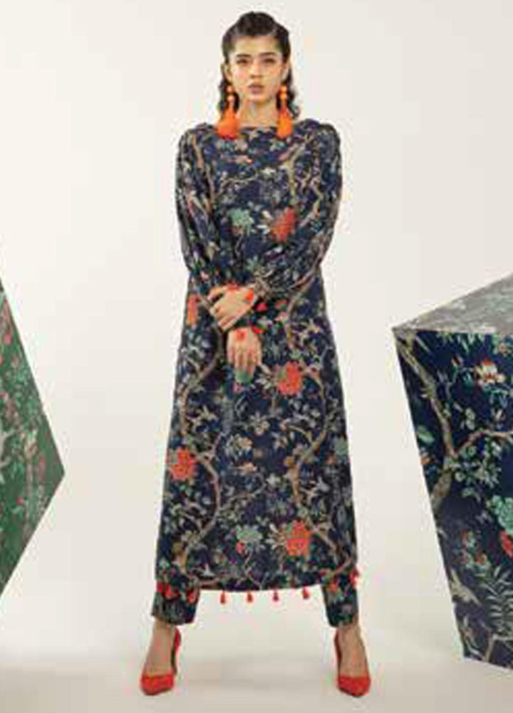 M Basics By Maria B Printed Khaddar Suits Unstitched 2 Piece MB23MBW 2A - Winter Collection