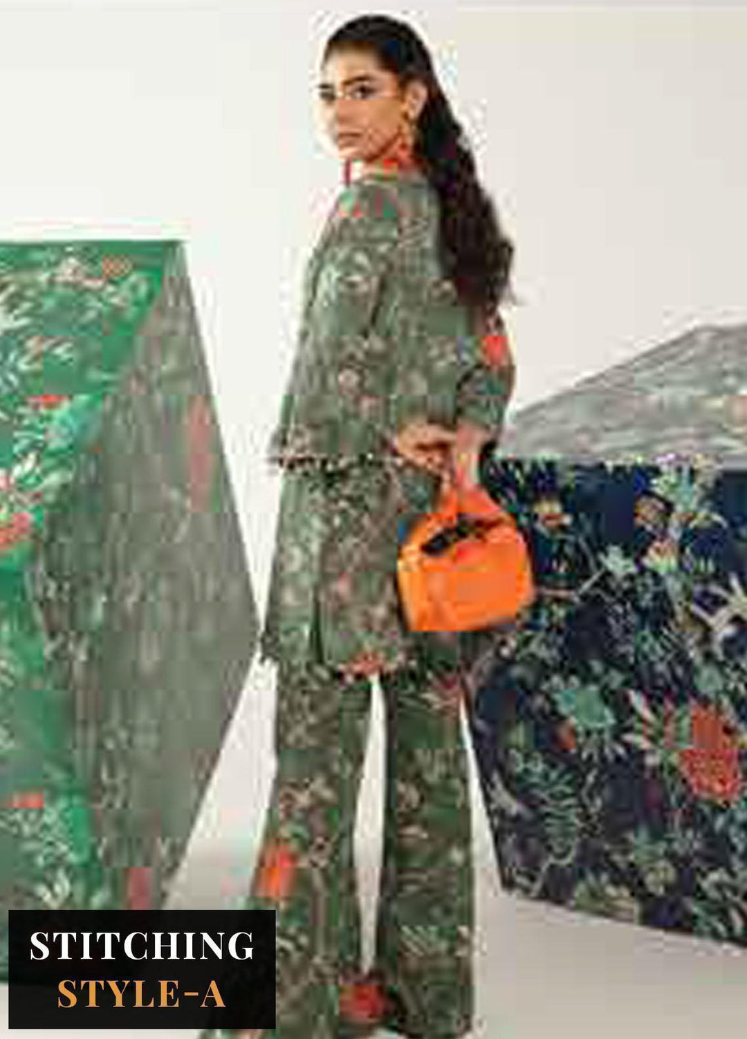 M Basics By Maria B Printed Khaddar Suits Unstitched 2 Piece MB23MBW 2B - Winter Collection