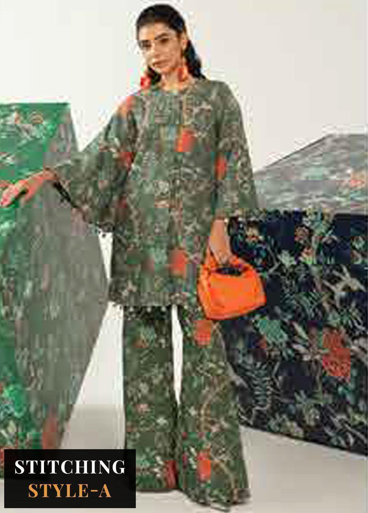 M Basics By Maria B Printed Khaddar Suits Unstitched 2 Piece MB23MBW 2B - Winter Collection