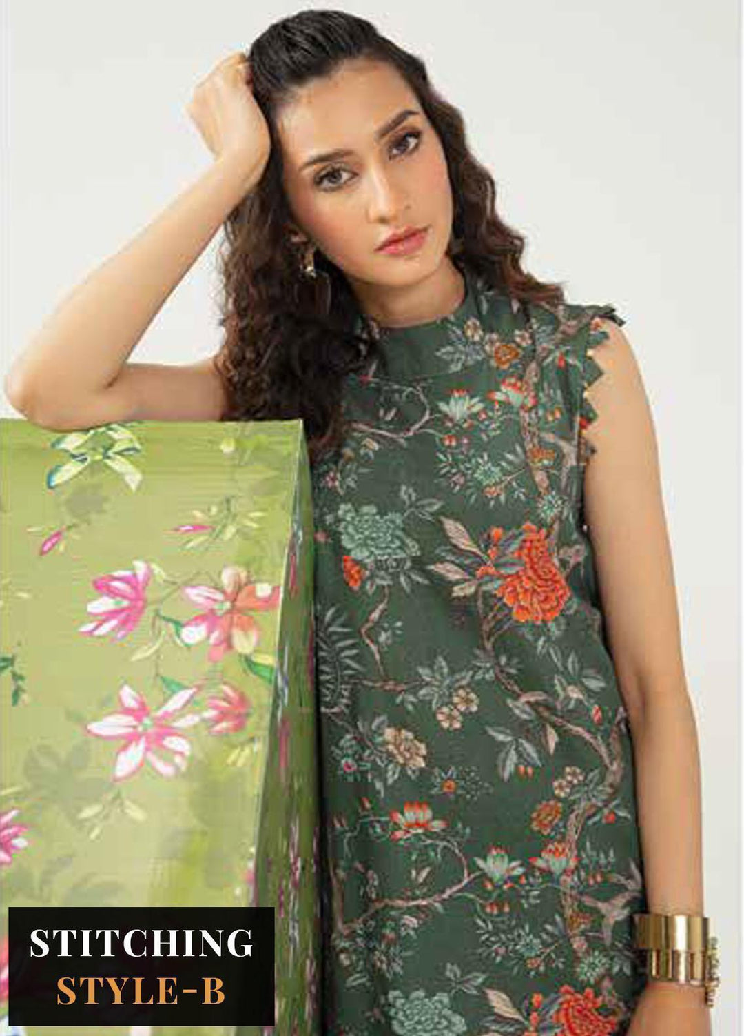 M Basics By Maria B Printed Khaddar Suits Unstitched 2 Piece MB23MBW 2B - Winter Collection