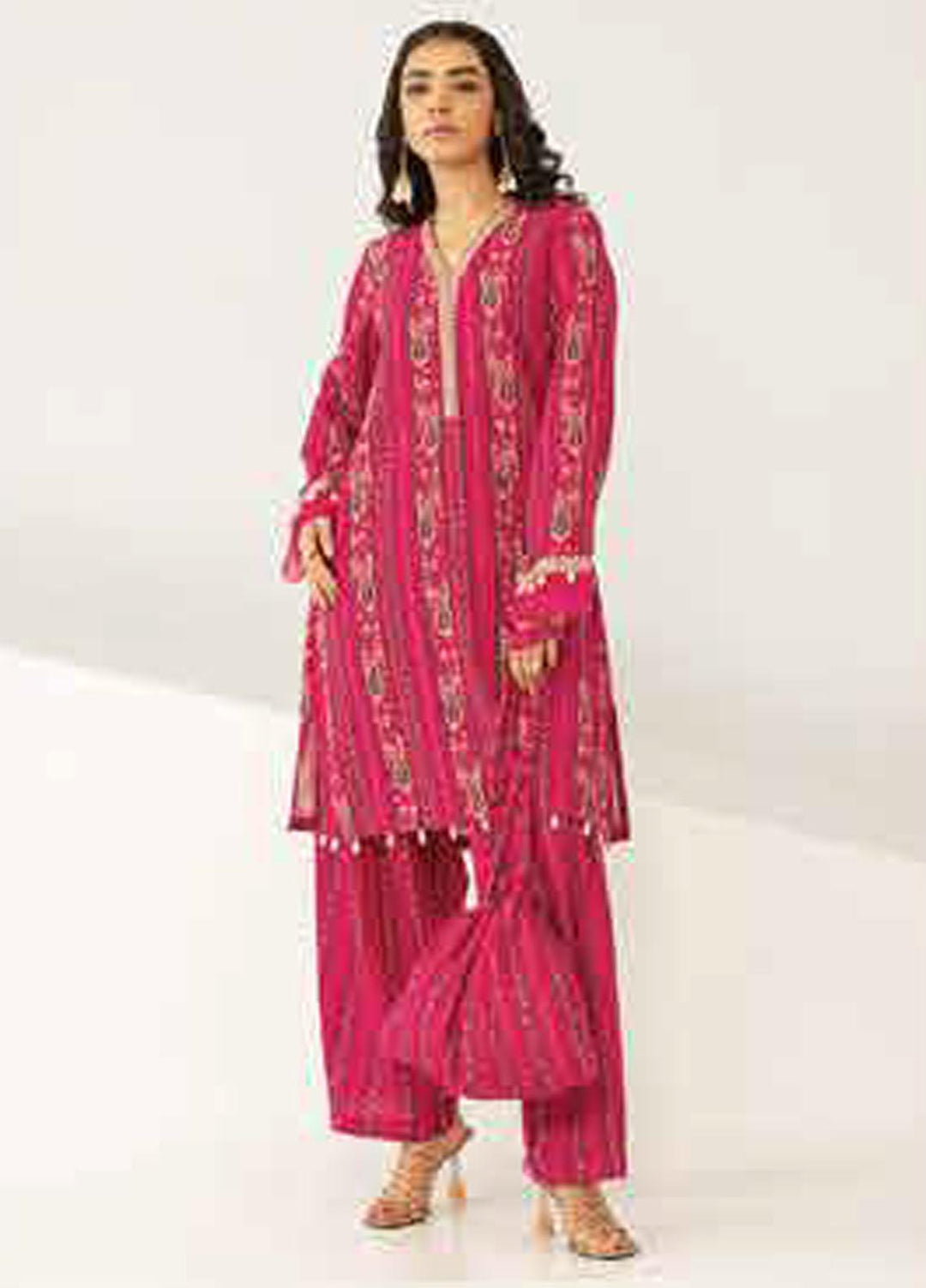 M Basics By Maria B Embroidered Khaddar Suits Unstitched 2 Piece MB23MBW 6A - Winter Collection