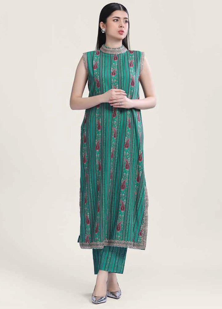 M Basics By Maria B Embroidered Khaddar Suits Unstitched 2 Piece MB23MBW 6B - Winter Collection