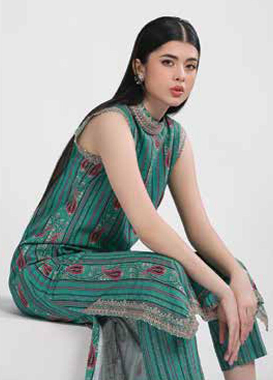 M Basics By Maria B Embroidered Khaddar Suits Unstitched 2 Piece MB23MBW 6B - Winter Collection