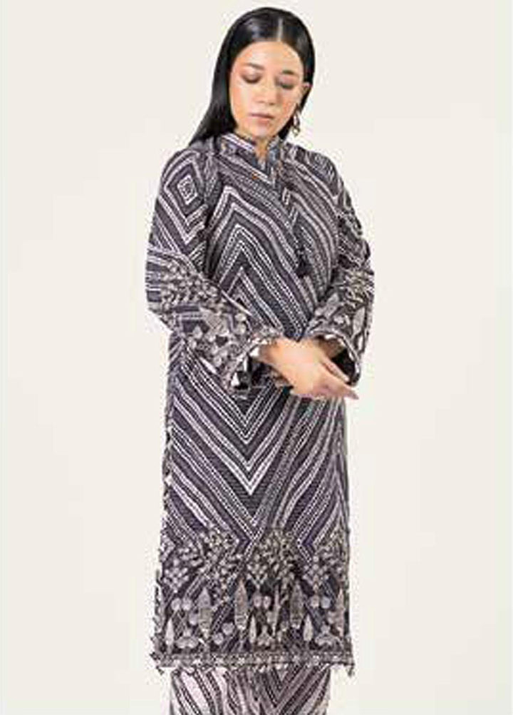 M Basics By Maria B Embroidered Khaddar Suits Unstitched 3 Piece MB23MBW 8A - Winter Collection