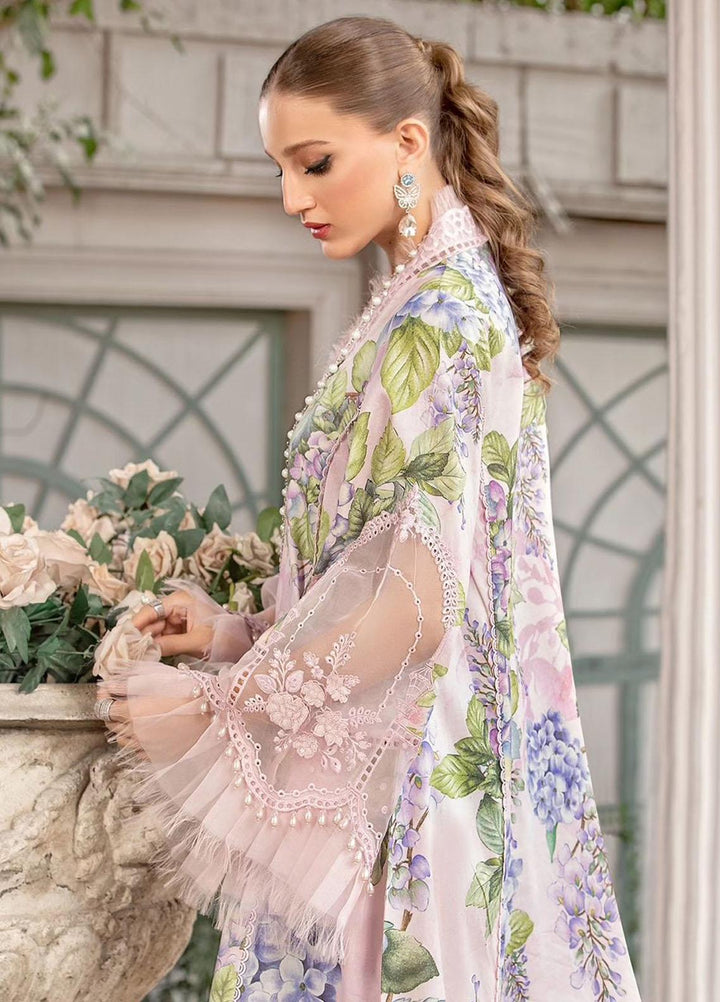 M Prints By Maria B Embroidered Lawn Suits Unstitched 3 Piece MB23MPE 1A - Eid Collection