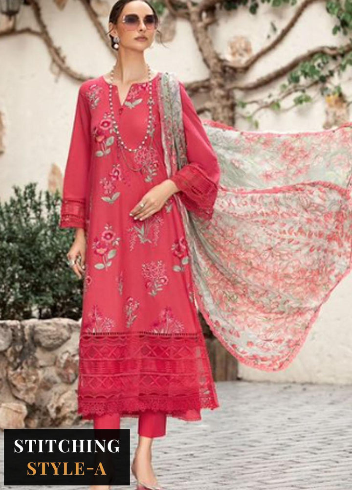 M Prints By Maria B Embroidered Lawn Suits Unstitched 3 Piece MB23MPE 2A - Eid Collection