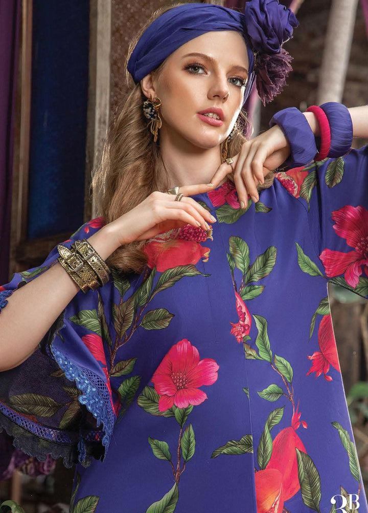 M Prints By Maria B Embroidered Lawn Suits Unstitched 3 Piece MB23MPE 3B - Eid Collection