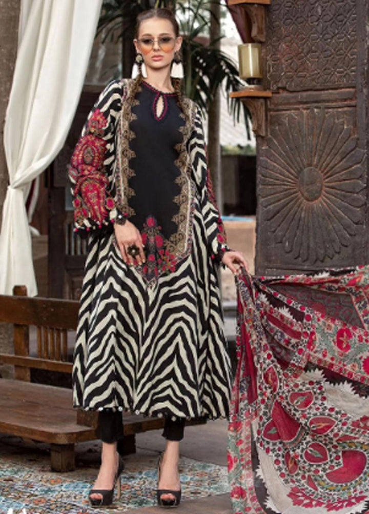 M Prints By Maria B Embroidered Lawn Suits Unstitched 3 Piece MB23MPE 4A - Eid Collection