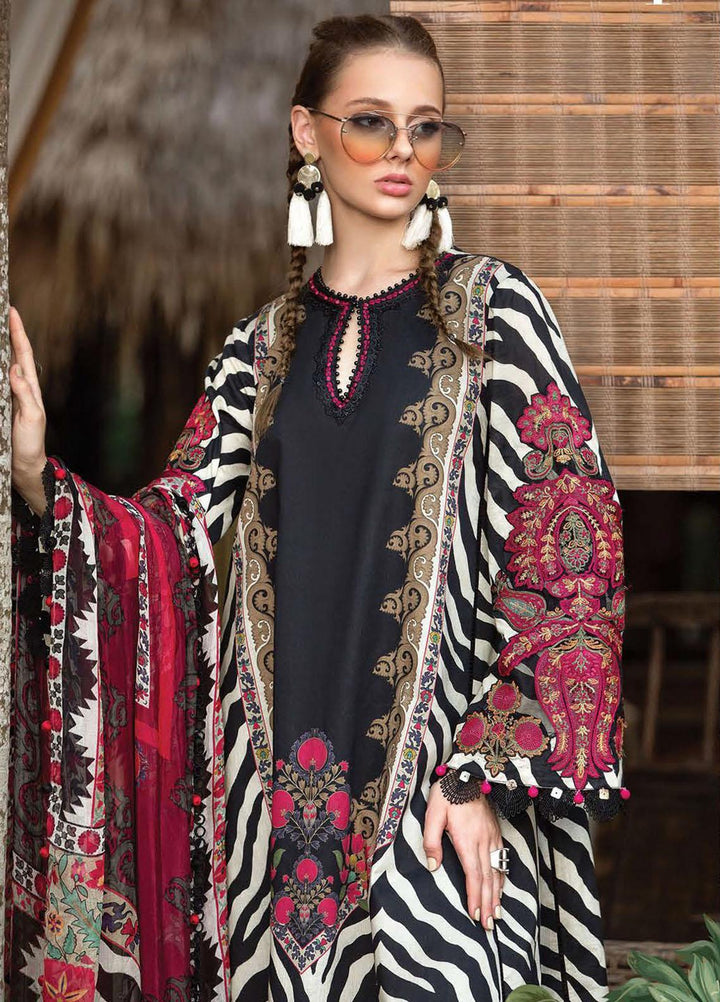 M Prints By Maria B Embroidered Lawn Suits Unstitched 3 Piece MB23MPE 4A - Eid Collection