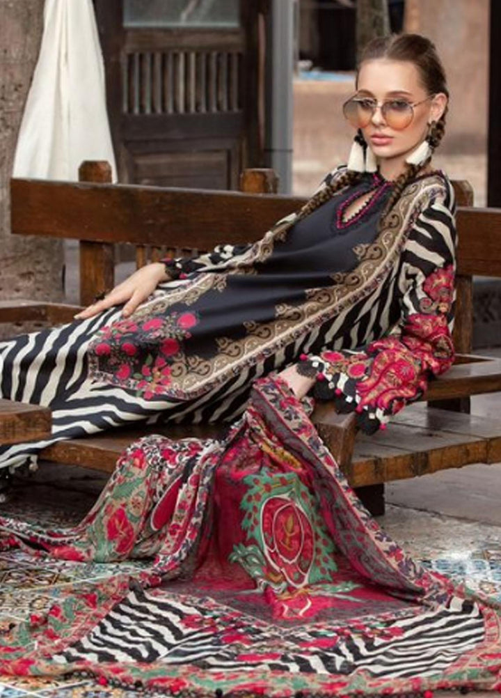 M Prints By Maria B Embroidered Lawn Suits Unstitched 3 Piece MB23MPE 4A - Eid Collection