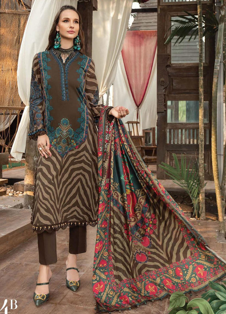 M Prints By Maria B Embroidered Lawn Suits Unstitched 3 Piece MB23MPE 4B - Eid Collection