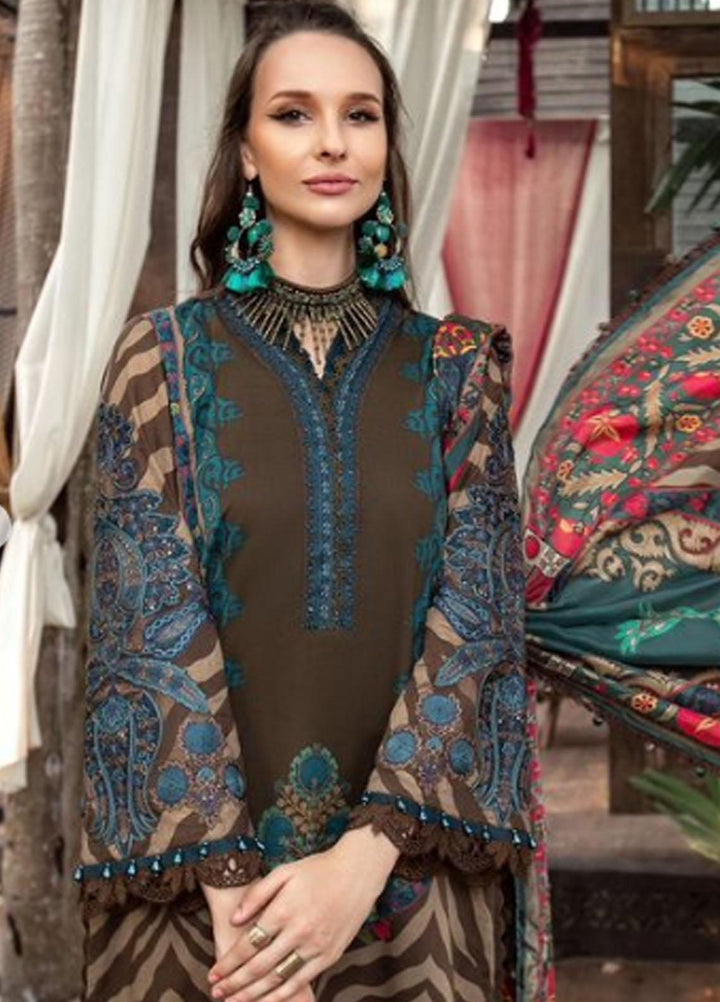 M Prints By Maria B Embroidered Lawn Suits Unstitched 3 Piece MB23MPE 4B - Eid Collection