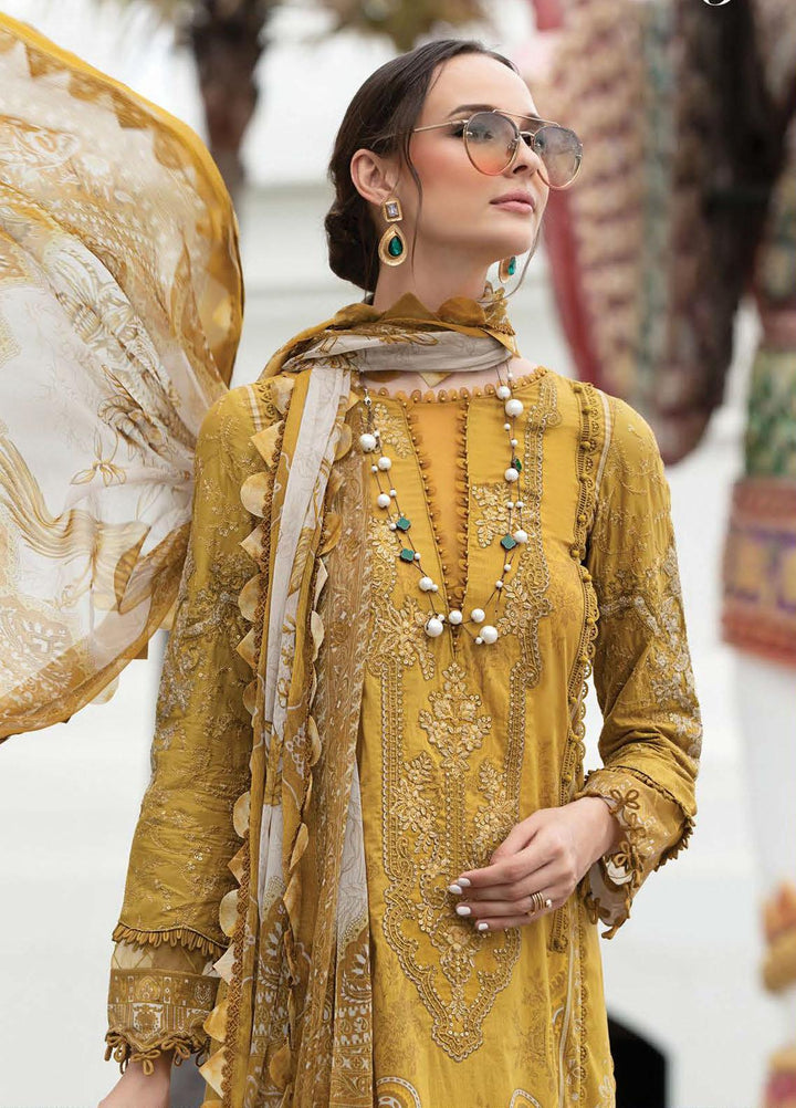M Prints By Maria B Embroidered Lawn Suits Unstitched 3 Piece MB23MPE 5A - Eid Collection