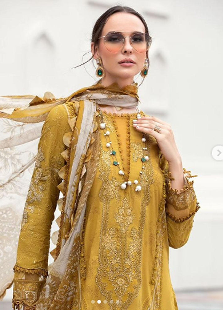 M Prints By Maria B Embroidered Lawn Suits Unstitched 3 Piece MB23MPE 5A - Eid Collection